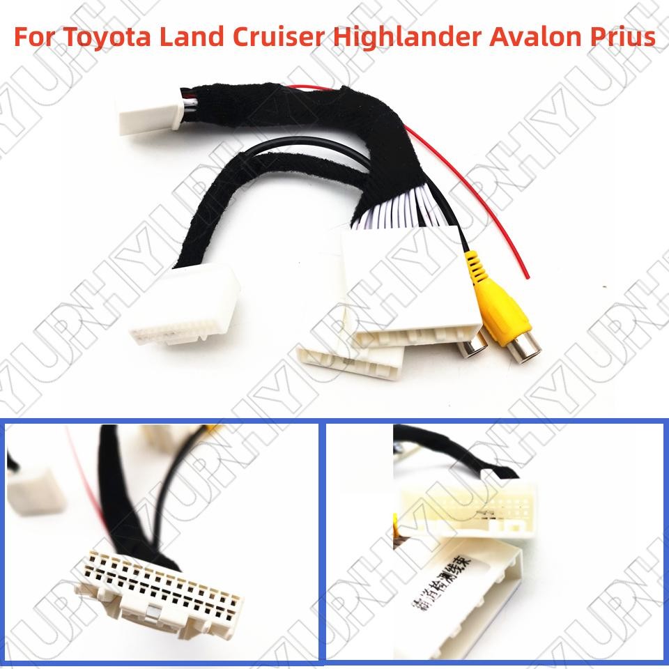 28 Pins Front Backup Camera 24 Pin Rear Camera Adapter cable for Toyota Prius