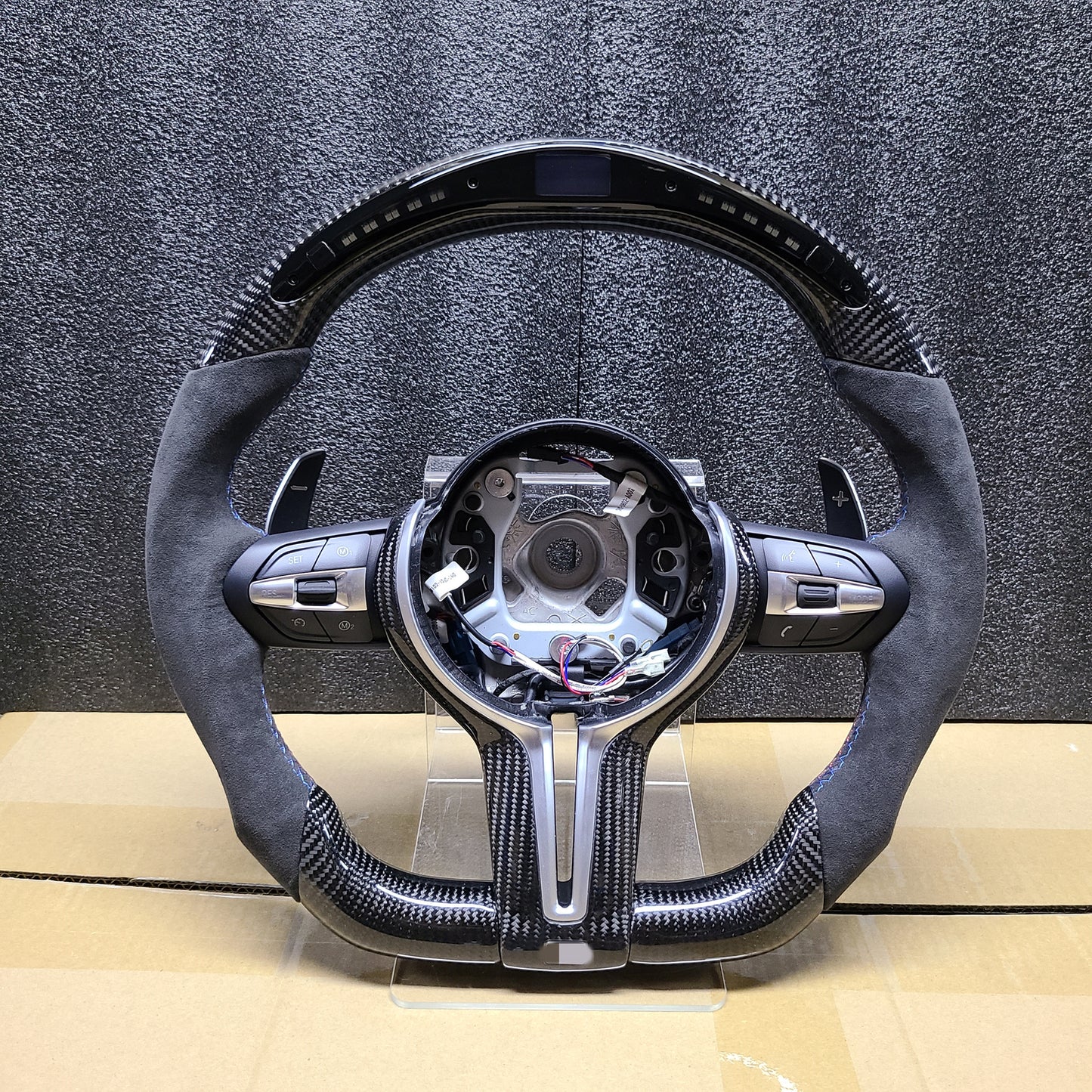 LED/LCD Carbon Fiber Alcantara Steering Wheel for BMW M1 M2 M3 M4 M5 M6 F80 F87