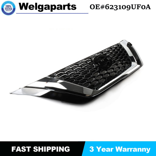 1PC for Nissan Murano 2019-23 New Black Front Grille Grill Assembly 623109UF0A