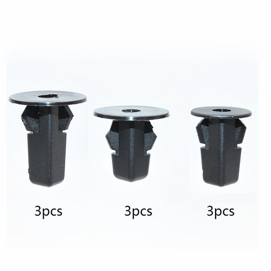 9 Car Square Hole Wheel Arch Inner Fender Screw Grommet Clips for Toyota