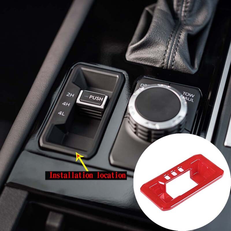 Red carbon fiber exterior door and window frame trim panels for Corvette C7 2014-2019