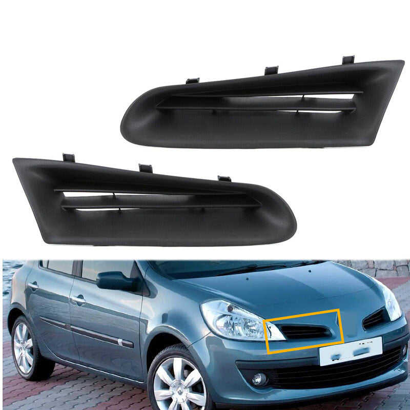 Front Bumper upper top grille black O/S for RENAULT CLIO 2005 -2009