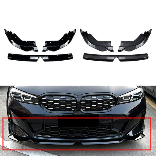 Front Bumper Lower Spoiler Splitter Lip for BMW 3 Series G20 LCI M Sport 320i