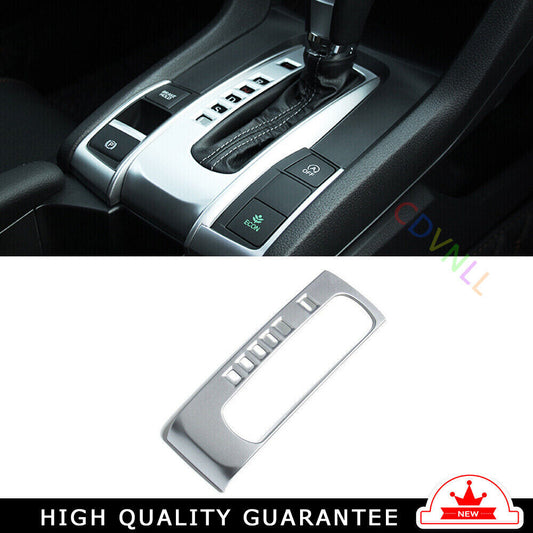 Console Gear Shift Frame Cover Trim for Honda for Civic 10th 2016-2021 Silver Matte