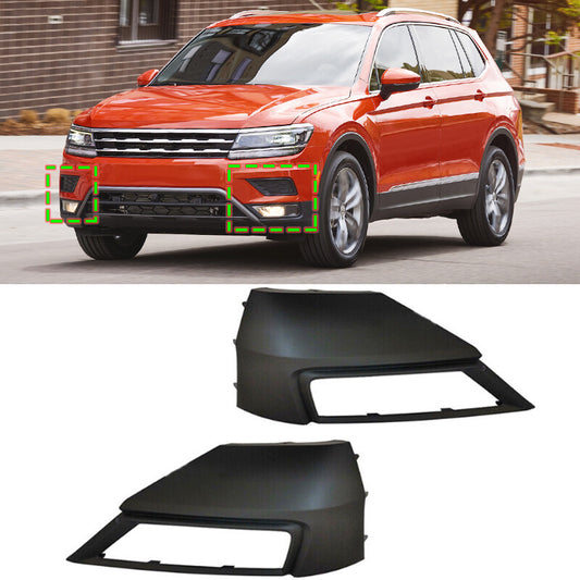 A pair of fog light grille covers for the left and right sides of the for Volkswagen for Tiguan 2018, 2019, and 2020 models.