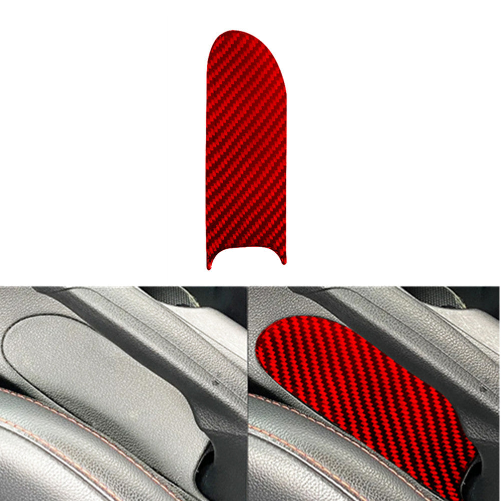 Red Carbon Fiber Below Hand Brake Trim Cover for Hyundai for Veloster JS 2019-2022