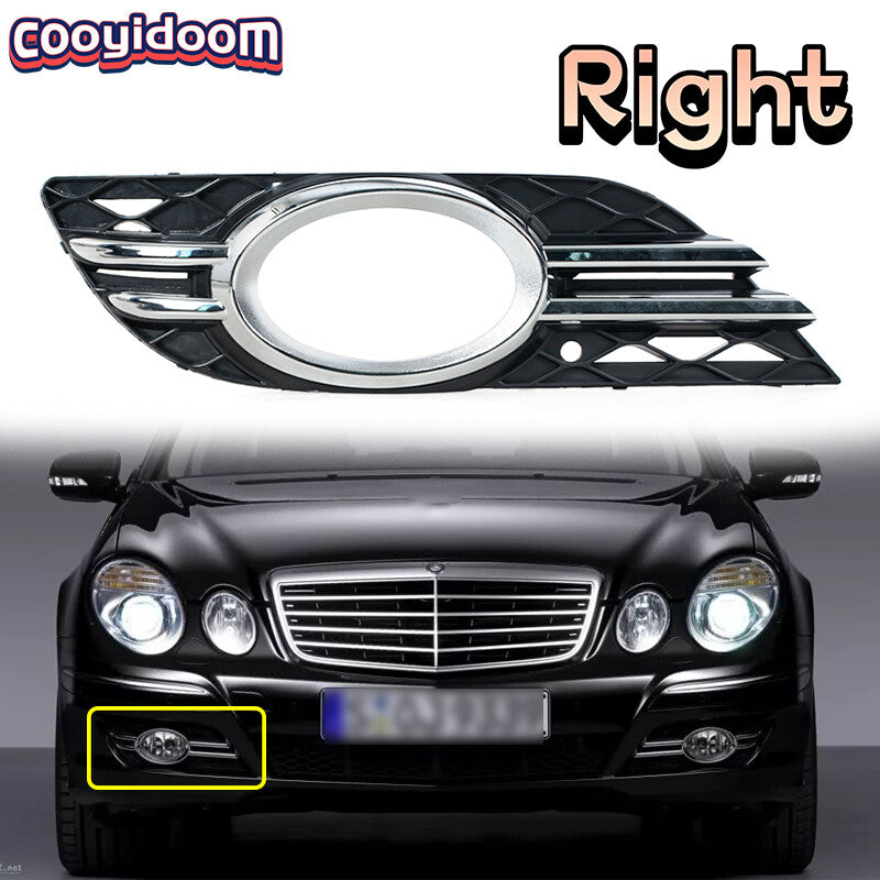 For 2007-2009 for Mercedes-Benz E-CLASS W211 Right Front Fog Light Grill Cover Trim