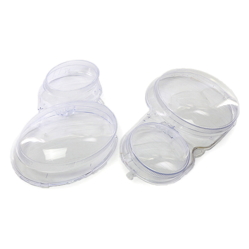 Pair Headlight Head Lamp Lens Cover Fit for Mercedes-Benz E-Class W210 2000-2003