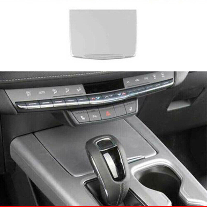 for Cadillac XT4 2019-2023 Matte Silver Central Console Gear Shift Panel Cover