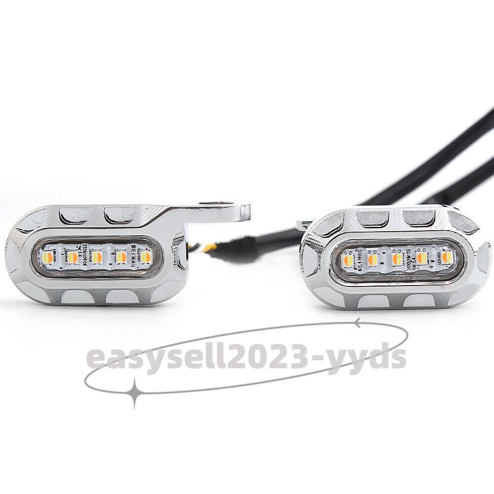 Motorcycle Handlebar for Mini LED Turn Signal Indicator Light for Harley Sportster