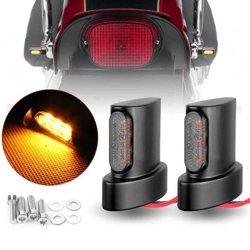 Motorcycle Rear Turn Signal Indicator Light 3-LED Blinker For Softail Sportster