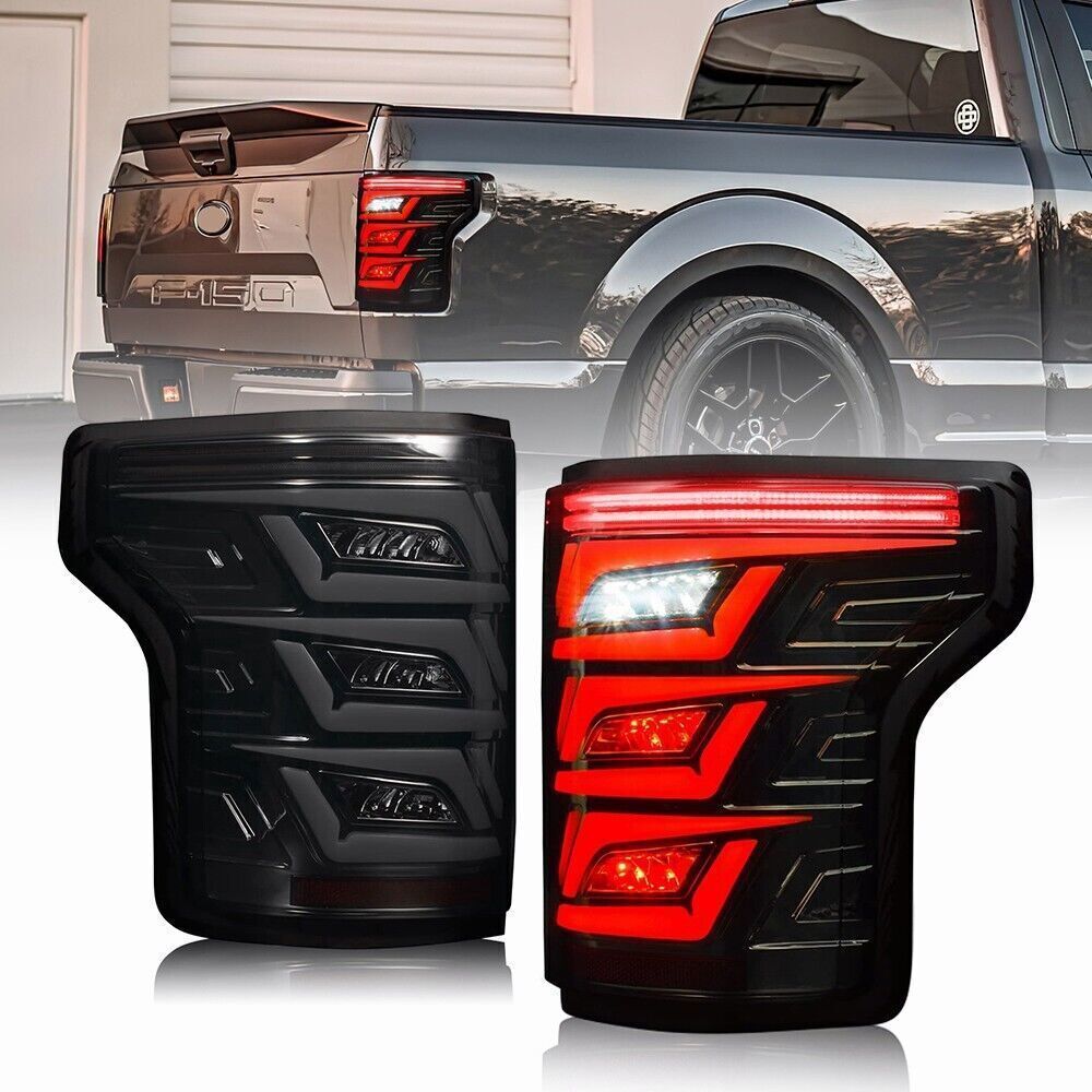 All-new smoke LED taillights for Ford F-150 2015-2020 rear turn signal assembly