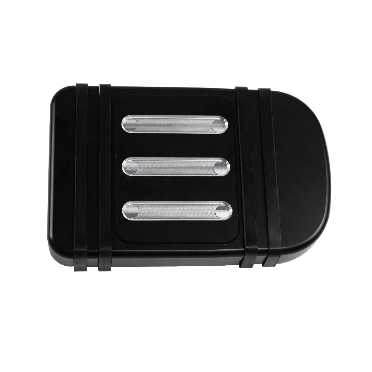 Black CNC Brake Pedal Pad Cover for Harley Touring Electra Street Glide Softail