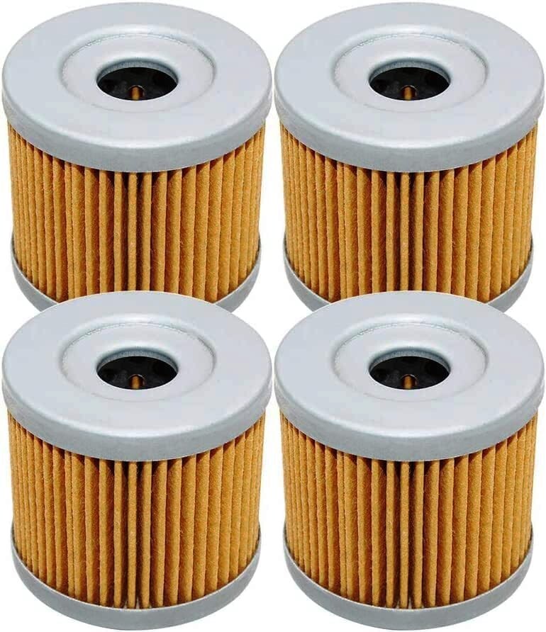 4 Pack Yerbay Motorcycle Oil Filter for Suzuki GN125 E GN125E 1982-2000