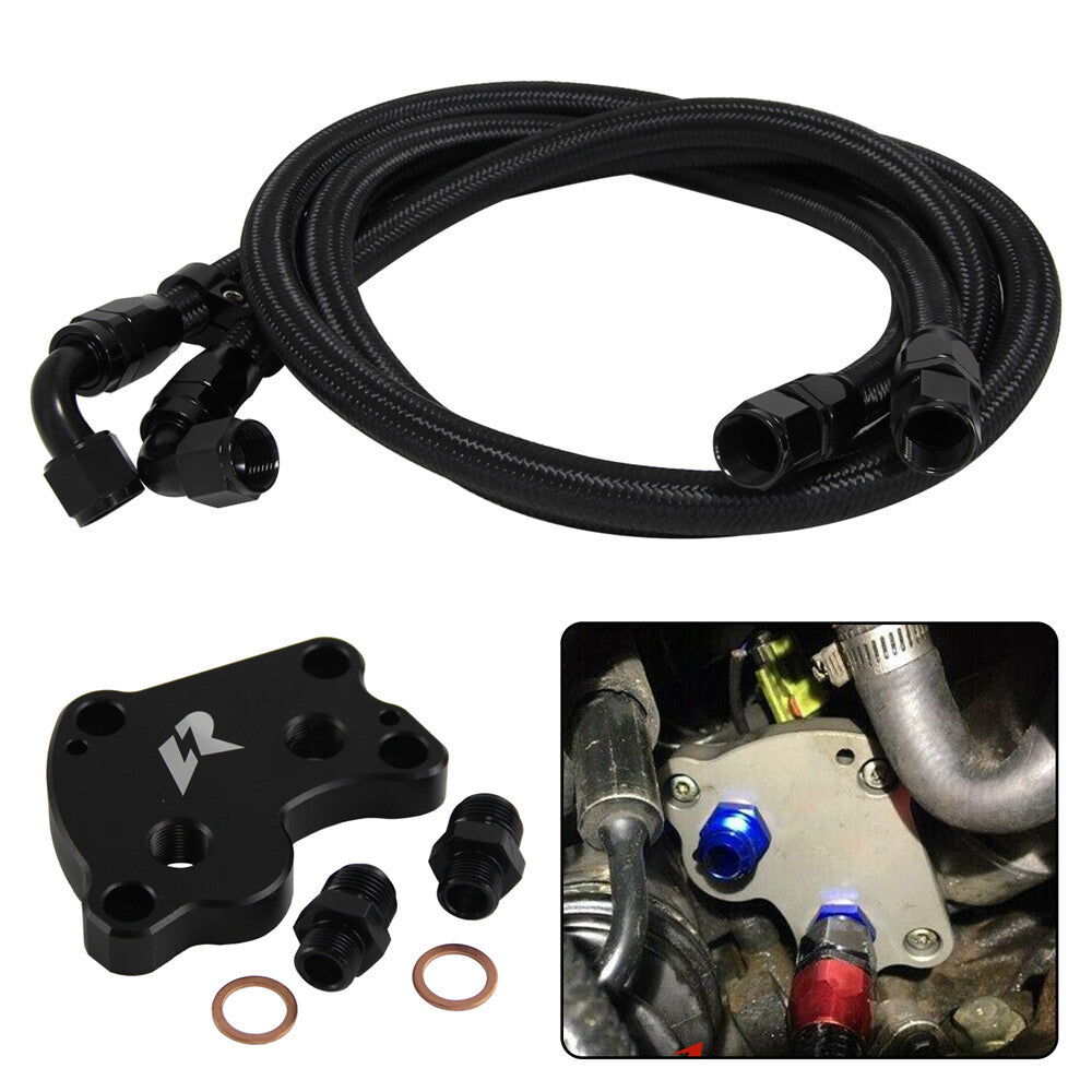 Oil Filter Sandwich Adapter  1.4m/1.6m Hoses for BMW for Mini Cooper S R53 R52 R50