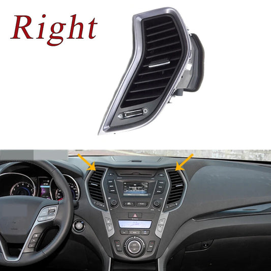 Right-hand central air conditioning ventilated grill with chrome plate for Hyundai FeIX 45 13-17