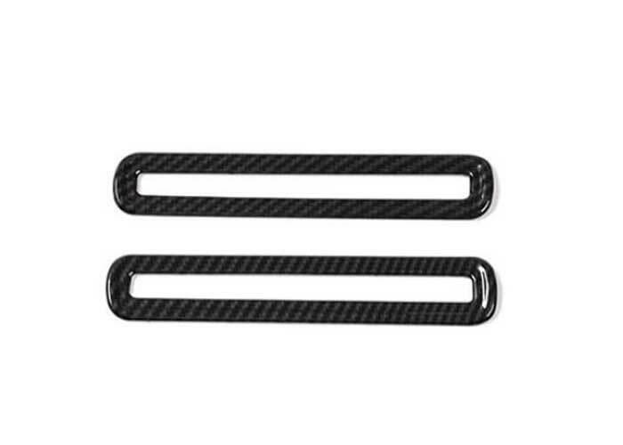 for Ford for Mustang 2015-2022 Carbon Fiber Inner Door Air Outlet Vent Cover Trim
