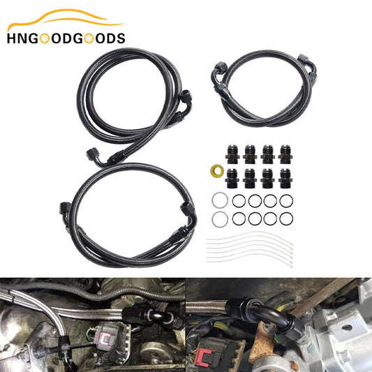 10AN Transmission Cooler Hose Fitting Kit for 6.6 Duramax LLY/LBZ/LMM 06-10