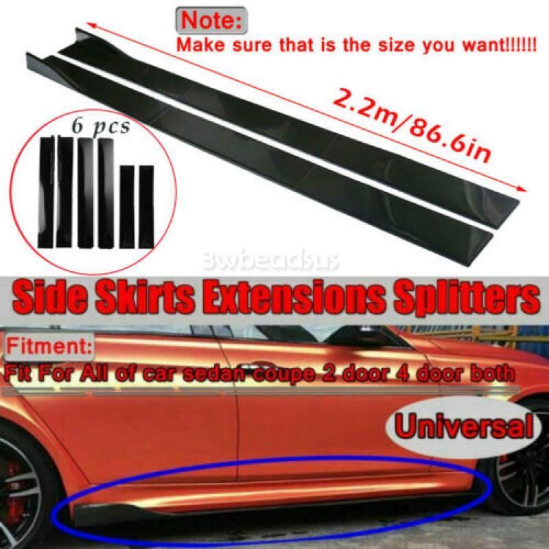 Front Rear Bumper Lip Spoiler Splitter +Side Skirts for Kia K5 GT Optima Forte