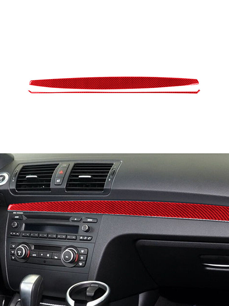 Dashboard Trim Srip Cover for BMW 1 Series Convertible E82/E88 2008-2013 Red