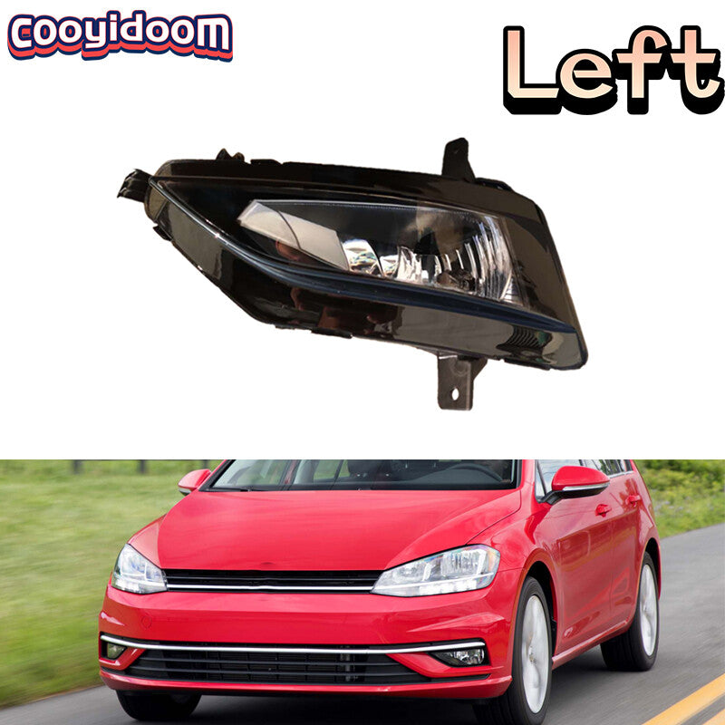 Left front fog light LED; suitable for Volkswagen for Golf 7.5 2018 2019; suitable for Volkswagen for Jetta 2019 2020.
