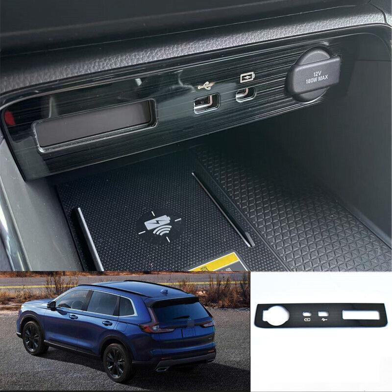 for Honda CR-V CRV 2023-2024 Black Titanium Center Console Gear Shift Panel 4pcs