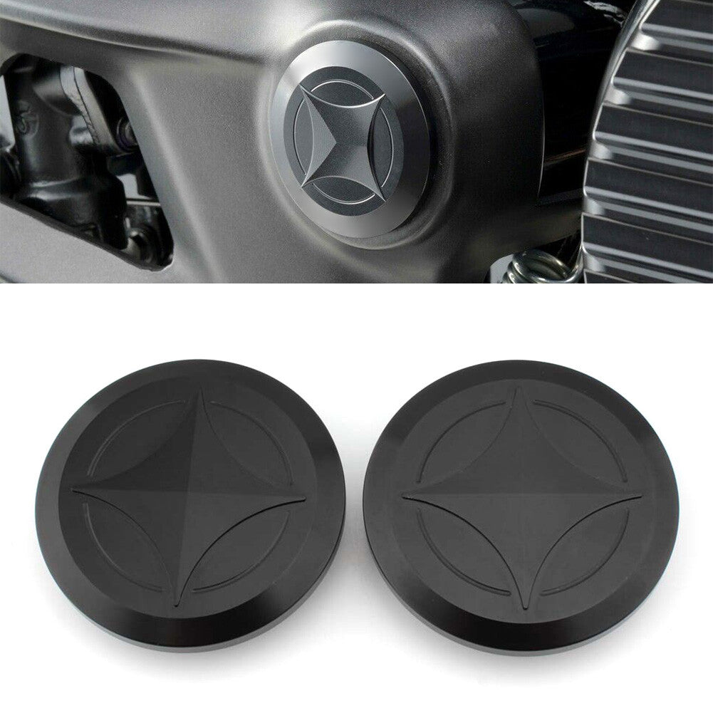 Aluminum Frame Hole Plug Cap Cover for Honda GB350 NC59 CB350 2021-22 Black