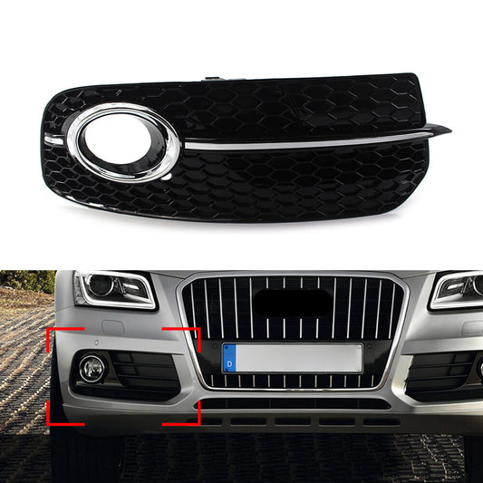 Front Bumper Fog Light Grille Upgrade Grill for AUDI Q5 2013-2017 Right Black