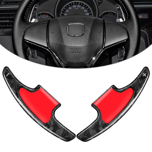 Forged Carbon Fiber Steering Wheel Paddle Shifter Extension Fit for Honda HR-V 16-20