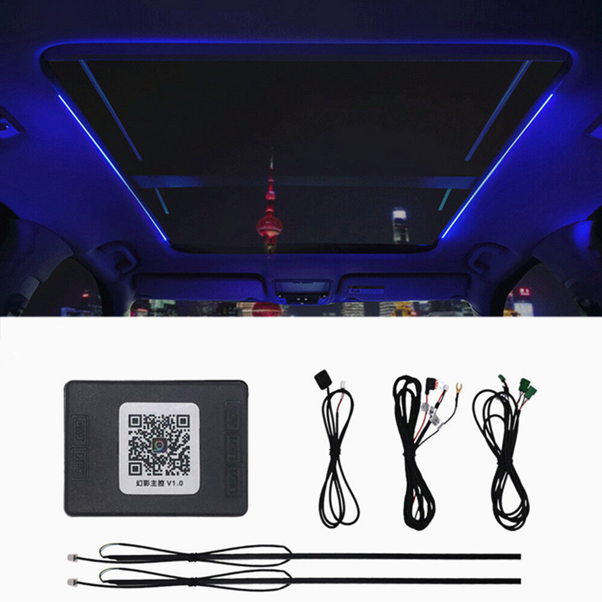 Car Sunroof LED Light Atmosphere Ambient Bright Lamp Interior Light Accessories