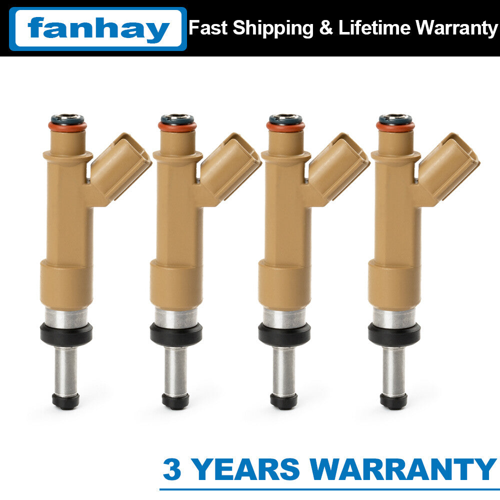4PCS for Toyota for Corolla Matrix 1.8L 2009-2015 New Fuel Injectors 23250-0T020