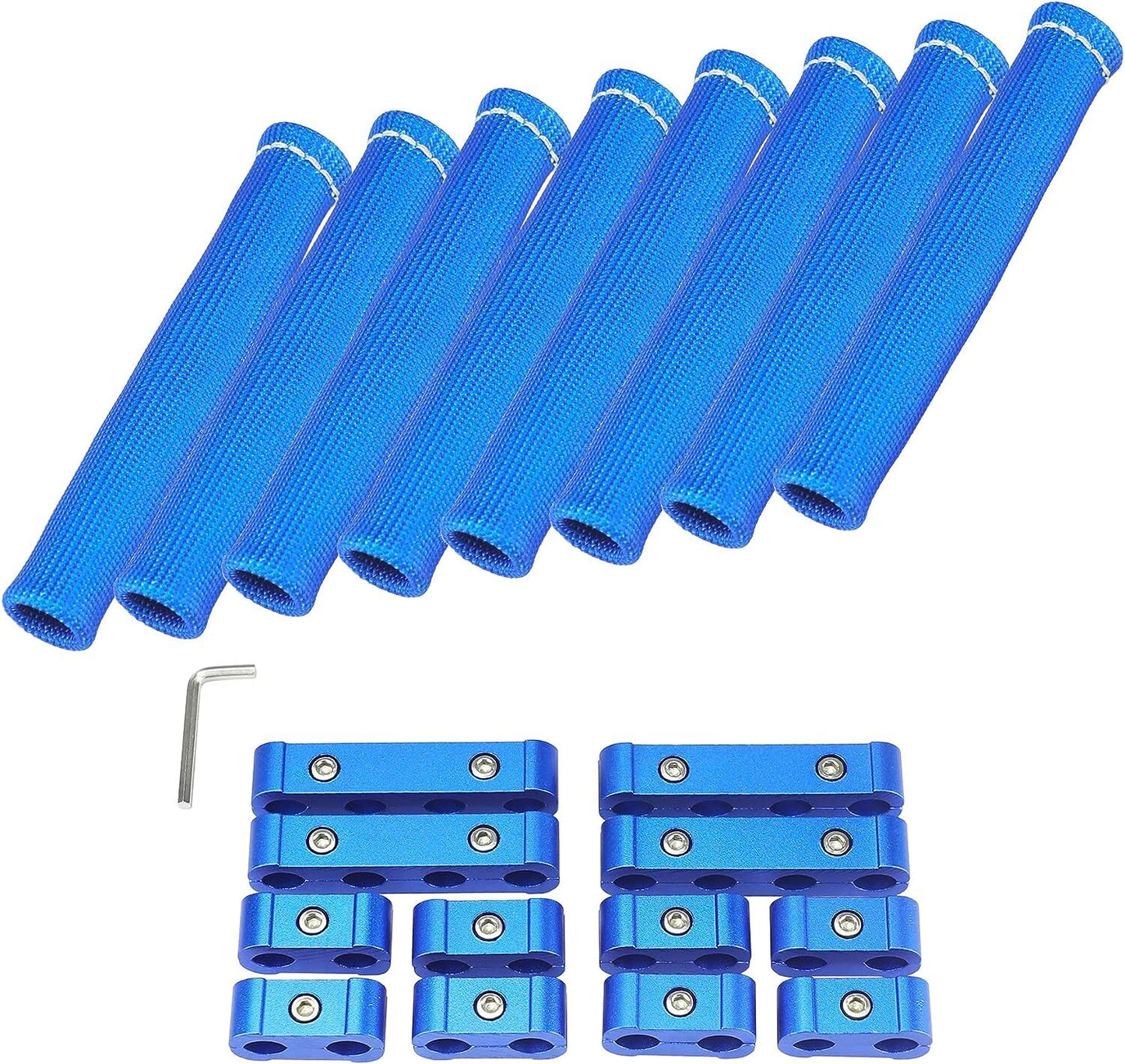 Spark plug wire separator + spark plug wire shoe heat shield 