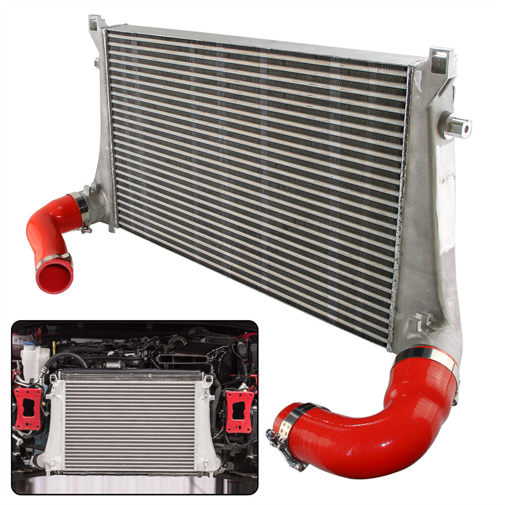 FOR MK7 GTI for GOLF R VAG 1.8T 2.0T 8V A3 S3 70MM COMPETITION INTERCOOLER RED