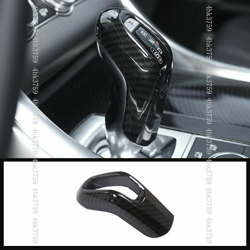 for Jaguar E-PACE 2018-2021 Carbon fiber Look Inner Gear Shifter Knob Cover Trim