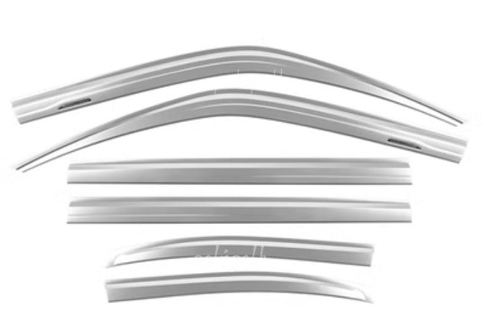for Land Cruiser LC300 2022-2024 silver Window Visors Rain Guard Vent Deflectors