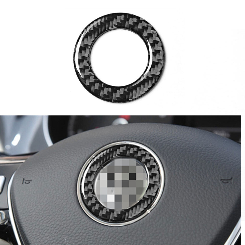Carbon Fiber Engine Start Stop Button Ring Trim Cover for VW for Golf MK7 2014-2019