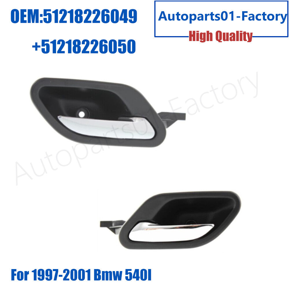 1Pair Left+Right Inside Interior Door Handle for BMW E39 5/7 Series