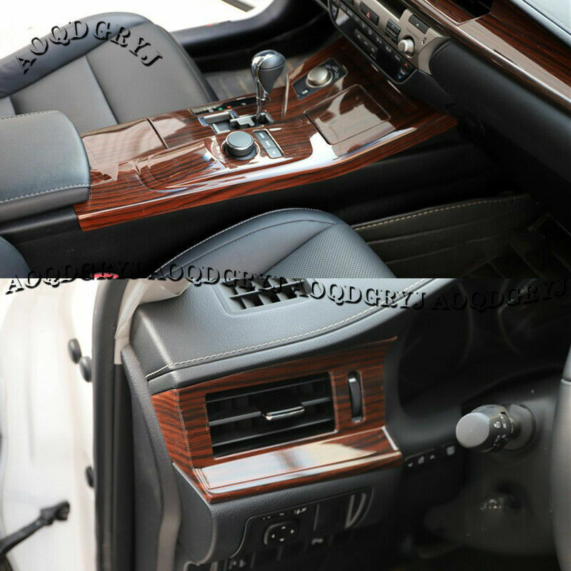 Wood Grain Inner Molding Trim Panel Cover Kit for Lexus ES200 250 300H 2013-2017