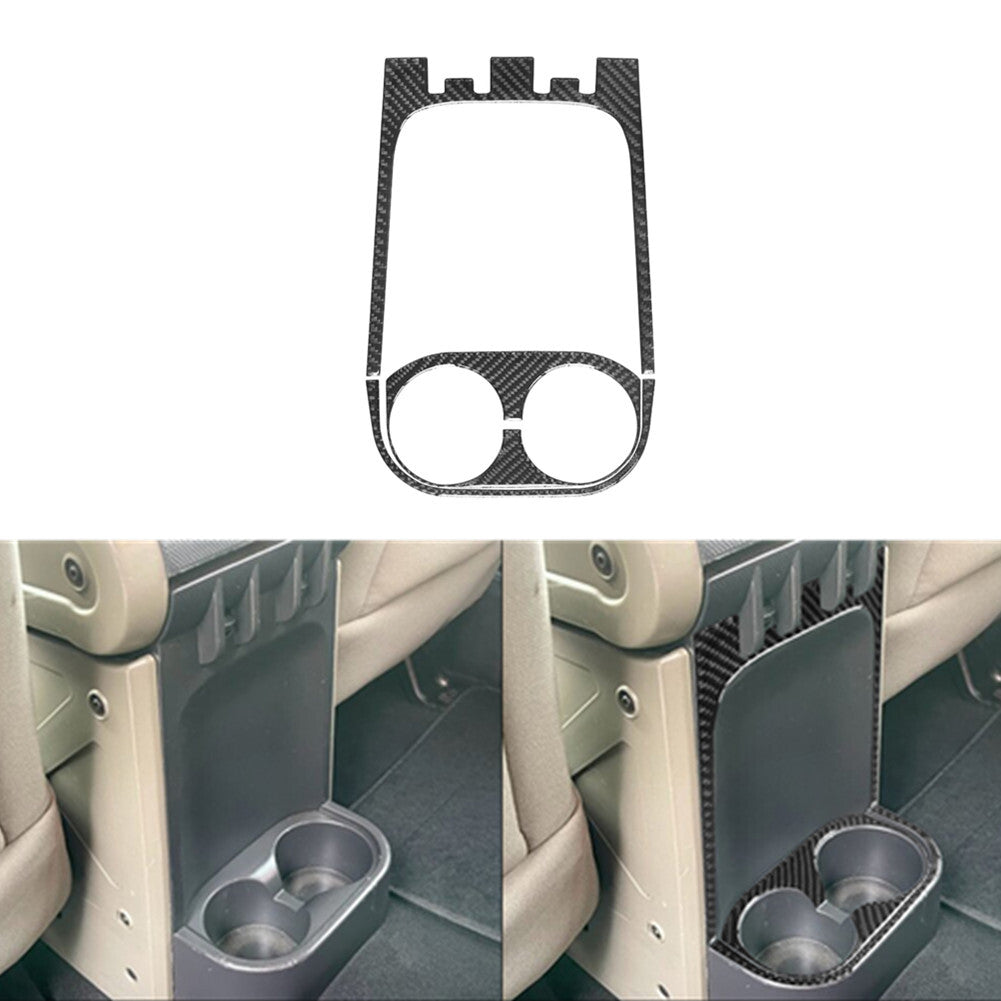 3X Carbon Fiber Rear Center Cup Holder Trim for Jeep for Wrangler 2007-10