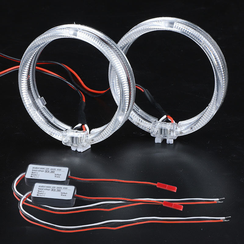 1Pair 3inch Red LED Angel Eyes For Bi-Xenon Projector Lens Headlight Retrofit