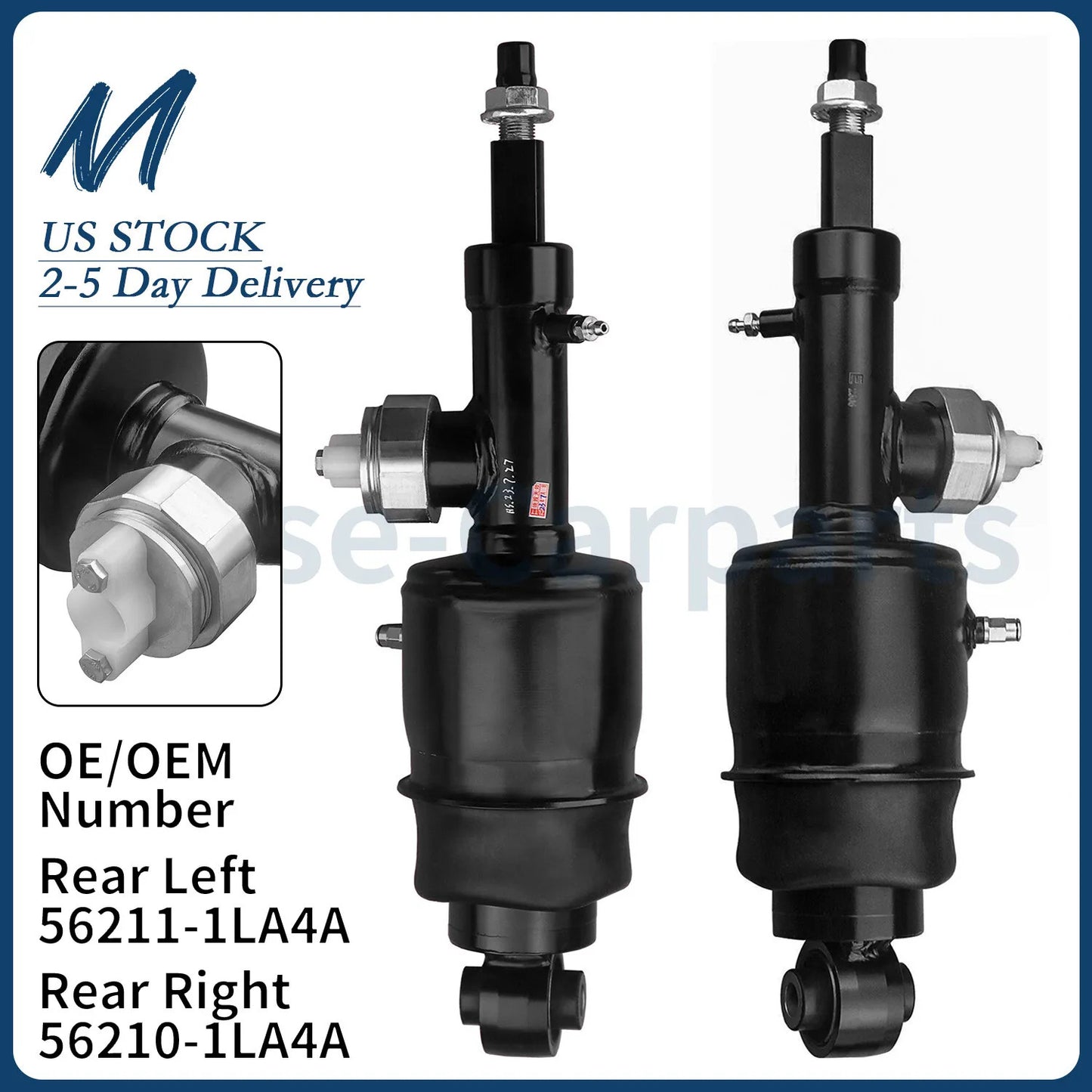 Fit for Dodge for Challenger Charger SRT SRT8 SXT R/T 2012-2023 Dual Rear Shock Struts 
