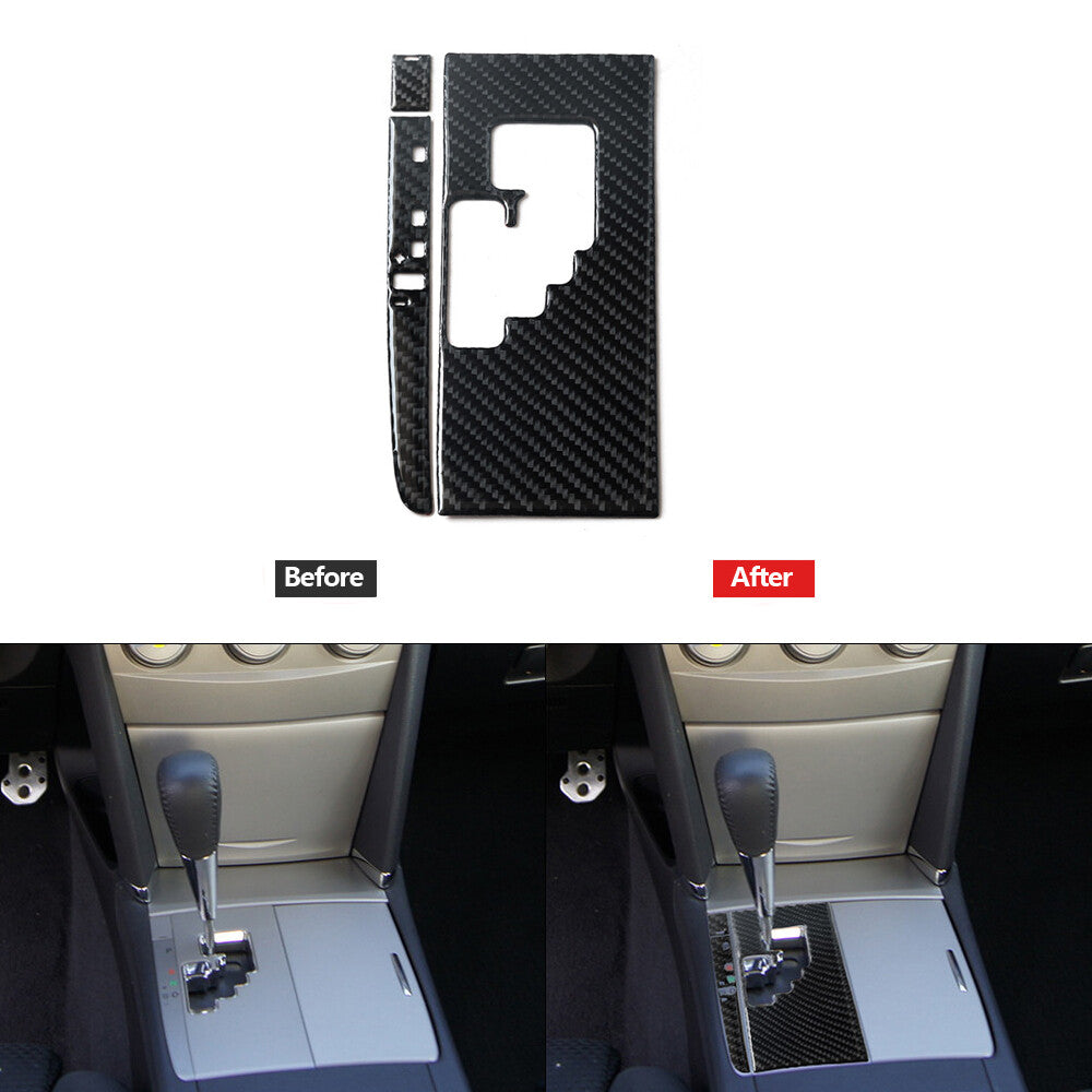 3Pcs Carbon Fiber Automatic Transmission Panel Cover Trim TypeB for Toyota for Camry