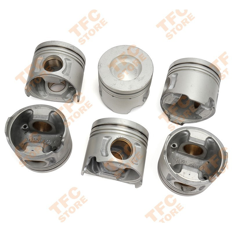 6 x STD Piston  Ring Set Fit for HINO J08C J08CT Truck Diesel engine New