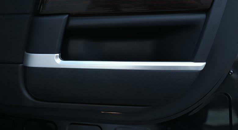 for Range Rover L405 2014-18 Matte Silver Inner Door Storage Box Strip Trim 4PCS