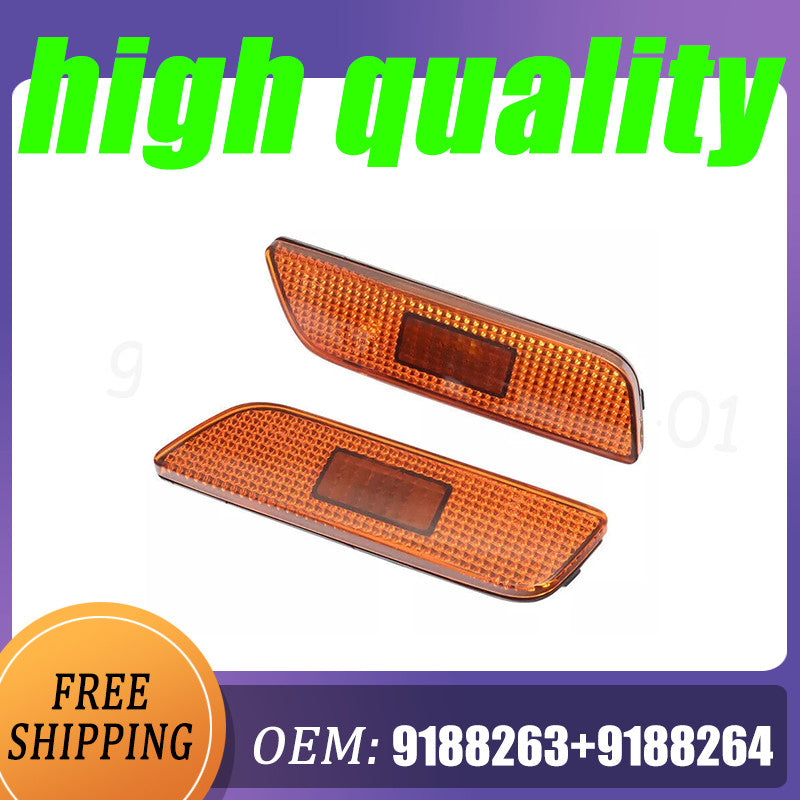 One pair of 9188263+9188264 is suitable for Volvo S80 99-06 dual front bumper reflectors.