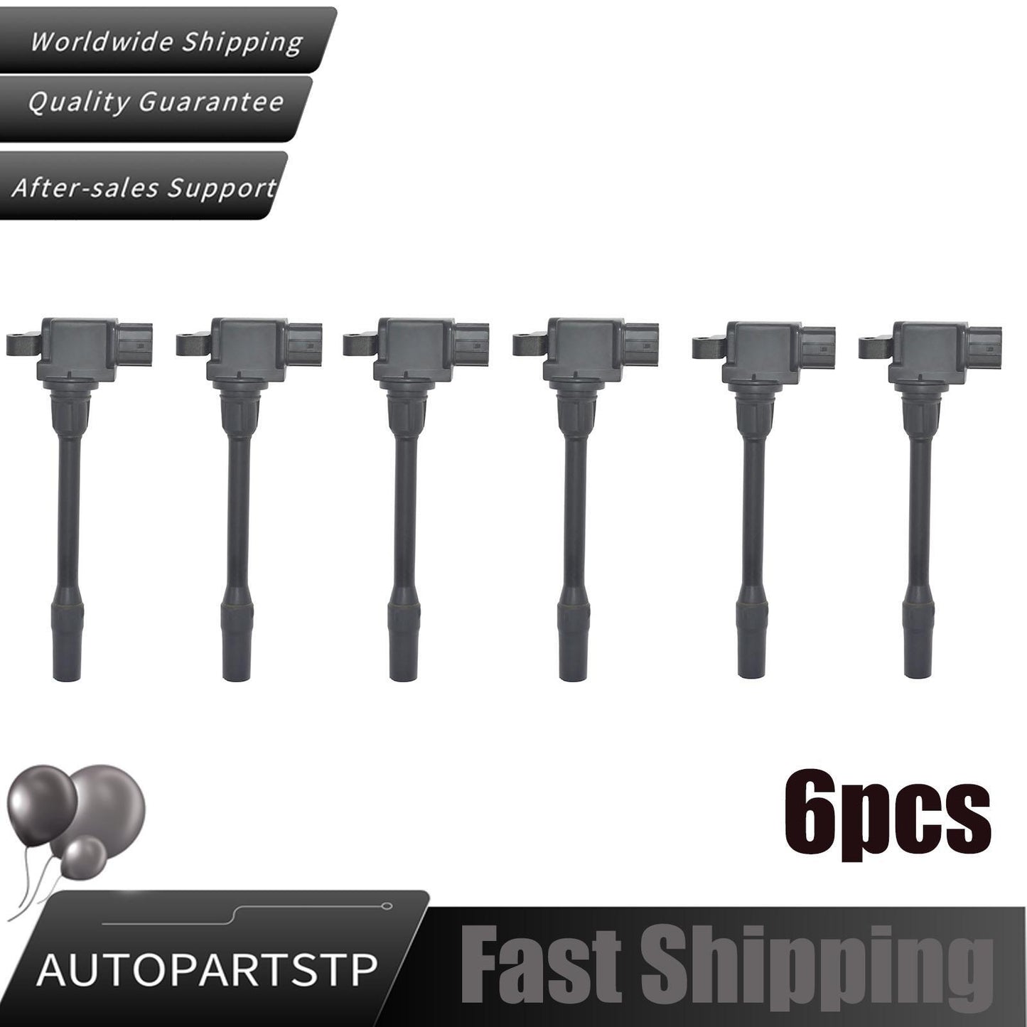 6pcs Ignition Coil MD345036 for Mitsubishi Lancer Mirage Galant Eclipse H6T12171