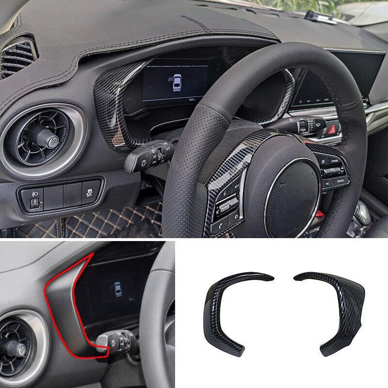 for Kia Forte K3 2019-2023 Carbon Fiber Dash Instrument Speedometer Panel Frame