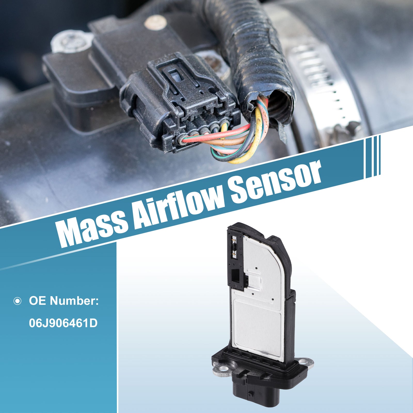 for Volkswagen Touareg 2012-2017 Air Flow Sensor Replacement Part No. 06J906461D