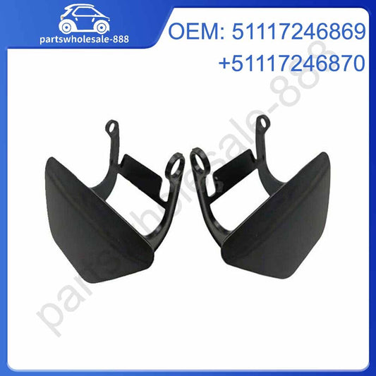 2Pcs Bumper Headlight Lamp Washer Cap Cover Fit for BMW 5 F10 F18 2010 2011 2012