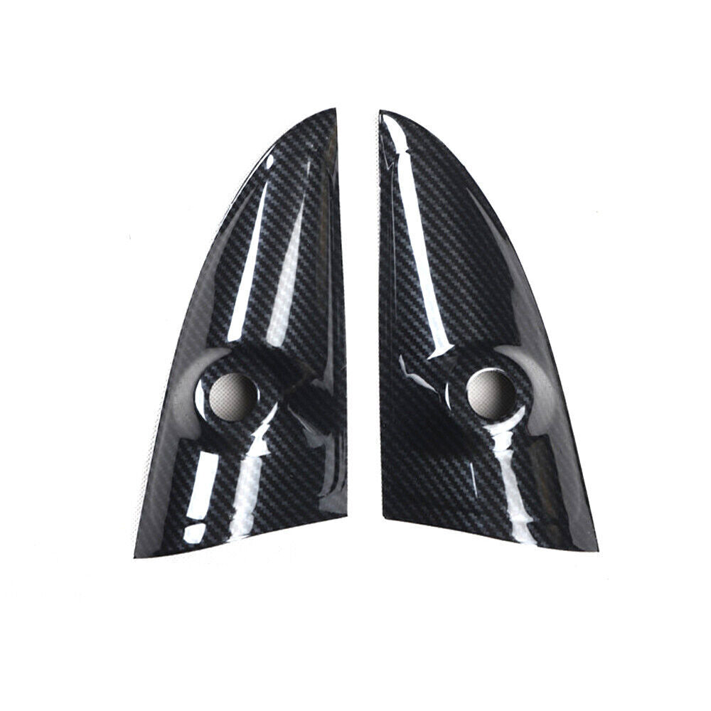 Car A Post Front Triangle Cover Trim for Mercedes-Benz for SMART 15-18 Carbon Fiber